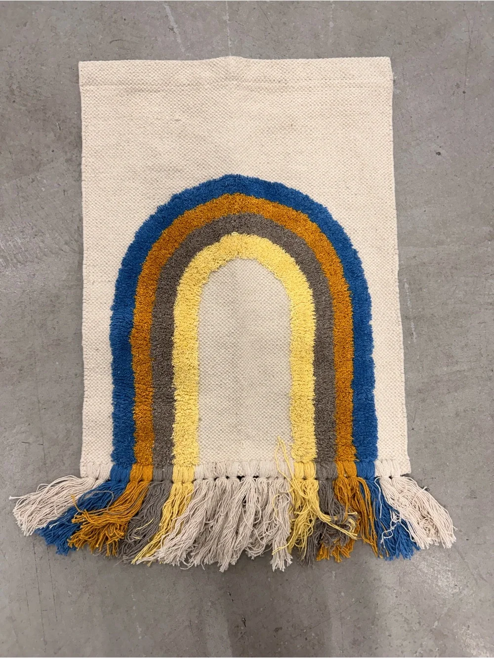 OYOY Living Design Follow The Rainbow Wall Rug Hanging Wool Boho Decor Nursery